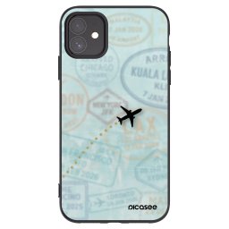 Fekete szilikon tok az alábbi mobiltelefonokra Apple iPhone 11 - FLIGHT PATH