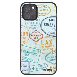 Fekete szilikon tok az alábbi mobiltelefonokra Apple iPhone 11 Pro - PASSPORT EDITION