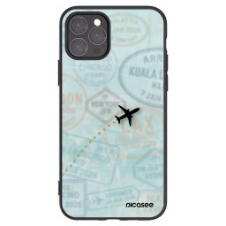 Fekete szilikon tok az alábbi mobiltelefonokra Apple iPhone 11 Pro - FLIGHT PATH