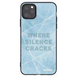 Fekete szilikon tok az alábbi mobiltelefonokra Apple iPhone 11 Pro Max - SILENCE