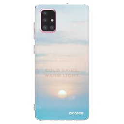 Átlátszó szilikon tok az alábbi mobiltelefonokra Samsung Galaxy A71 A715F - COLD SKIES