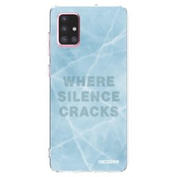 Átlátszó szilikon tok az alábbi mobiltelefonokra Samsung Galaxy A71 A715F - SILENCE