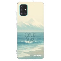 Átlátszó szilikon tok az alábbi mobiltelefonokra Samsung Galaxy A51 A515F - COLD AIR