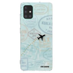 Átlátszó szilikon tok az alábbi mobiltelefonokra Samsung Galaxy A51 A515F - FLIGHT PATH