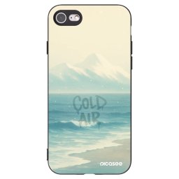 Fekete szilikon tok az alábbi mobiltelefonokra Apple iPhone SE 2020 - COLD AIR