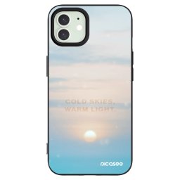 Fekete szilikon tok az alábbi mobiltelefonokra Apple iPhone 12 - COLD SKIES