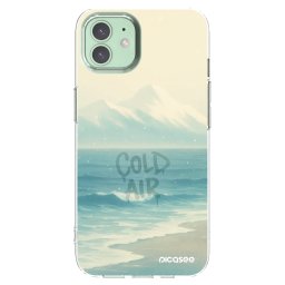 Átlátszó szilikon tok az alábbi mobiltelefonokra Apple iPhone 12 - COLD AIR