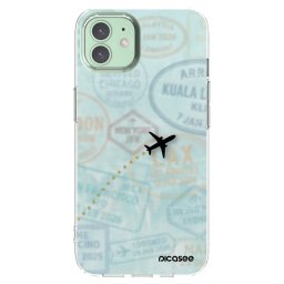 Átlátszó szilikon tok az alábbi mobiltelefonokra Apple iPhone 12 - FLIGHT PATH