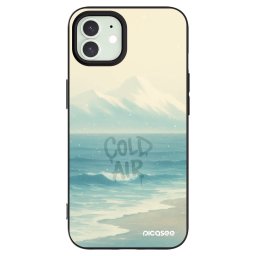 Fekete szilikon tok az alábbi mobiltelefonokra Apple iPhone 12 Pro - COLD AIR