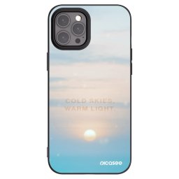 Fekete szilikon tok az alábbi mobiltelefonokra Apple iPhone 12 Pro Max - COLD SKIES