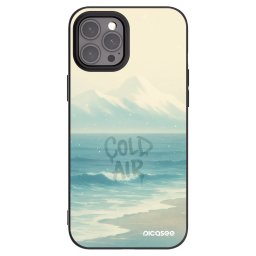 Fekete szilikon tok az alábbi mobiltelefonokra Apple iPhone 12 Pro Max - COLD AIR