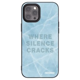 Fekete szilikon tok az alábbi mobiltelefonokra Apple iPhone 12 Pro Max - SILENCE
