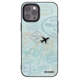 Fekete szilikon tok az alábbi mobiltelefonokra Apple iPhone 12 Pro Max - FLIGHT PATH