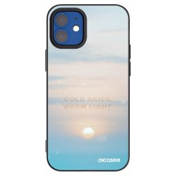 Fekete szilikon tok az alábbi mobiltelefonokra Apple iPhone 12 mini - COLD SKIES