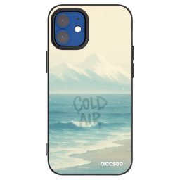 Fekete szilikon tok az alábbi mobiltelefonokra Apple iPhone 12 mini - COLD AIR