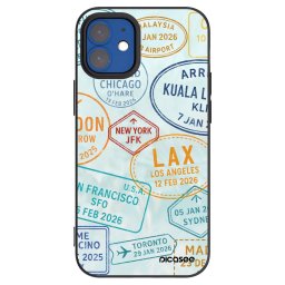Fekete szilikon tok az alábbi mobiltelefonokra Apple iPhone 12 mini - PASSPORT EDITION
