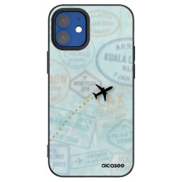 Fekete szilikon tok az alábbi mobiltelefonokra Apple iPhone 12 mini - FLIGHT PATH