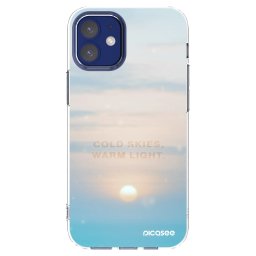 Átlátszó szilikon tok az alábbi mobiltelefonokra Apple iPhone 12 mini - COLD SKIES