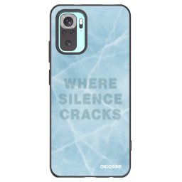 Fekete szilikon tok az alábbi mobiltelefonokra Xiaomi Redmi Note 10 Pro - SILENCE