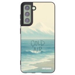 Fekete szilikon tok az alábbi mobiltelefonokra Samsung Galaxy S21 FE 5G - COLD AIR