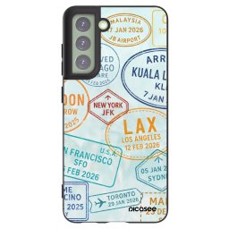 Fekete szilikon tok az alábbi mobiltelefonokra Samsung Galaxy S21 FE 5G - PASSPORT EDITION