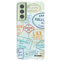 Átlátszó szilikon tok az alábbi mobiltelefonokra Samsung Galaxy S21 FE 5G - PASSPORT EDITION
