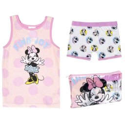 Minnie egér trikó és bugyi szett ajándék neszesszer