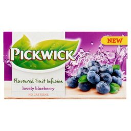 PICKWICK Gyümölcstea, 20x2 g, PICKWICK "Fruit Fusion", fekete áfonya