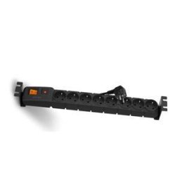 19"-os tápegység 8x230V, 3m, kapcsoló, túláramvédelem, hővédelem, hővédelem.