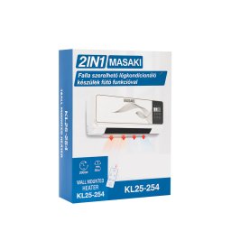 MASAKI KL25-254 2 az 1-ben fali hűtő-fűtő klíma 2000W - fehér