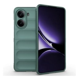 Szilikon telefonvédő (ütésállóság, kameravédő, 3D) SÖTÉTZÖLD Xiaomi Poco X7 Pro