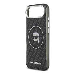 KARL LAGERFELD IML KARL HEAD LOGO MAGSAFE szilikon telefonvédő (ütésállóság, kameravédő, MagSafe) FEKETE Apple iPhone Air