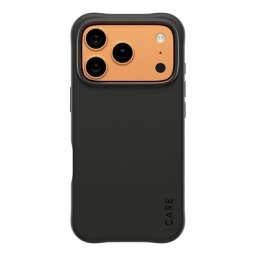 PANZERGLASS CARE SAMBA szilikon telefonvédő (ütésállóság, légpárnás sarok, kameravédő, MagSafe) FEKETE Apple iPhone 17 Pro