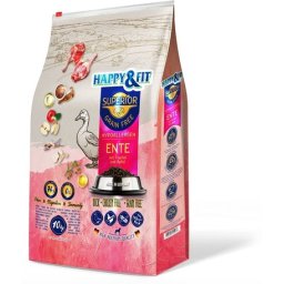 Happy&Fit Superior GF Hypo kacsa, halolaj és alma 2.5kg