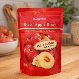 Eastray Héjnélküli aszalt alma karika 80 g (Dried Apple Rings)