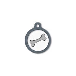Blucky Bone White Dog Tag large