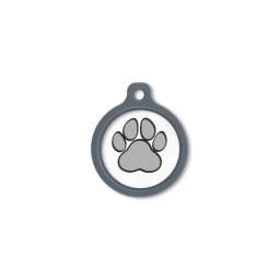 Blucky Wild Paw White Dog Tag large