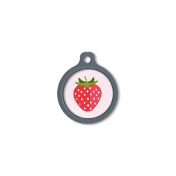 Blucky Strawberry Rose Dog Tag large