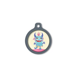 Blucky Beastie Pastel Yellow Dog Tag large