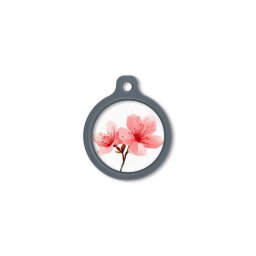 Blucky Sakura Pastel Orange Dog Tag large