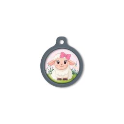 Blucky Baby Lamb Girl Rose Dog Tag large