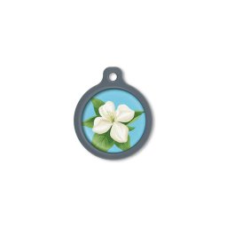 Blucky Jasmine Turquoise Blue Dog Tag large