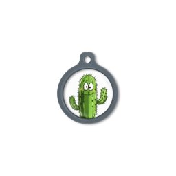 Blucky Cactus White Dog Tag large