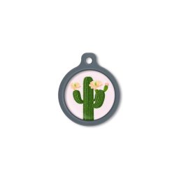 Blucky Cactus Rose Dog Tag large