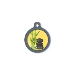 Blucky Bamboo Yellow Dog Tag large
