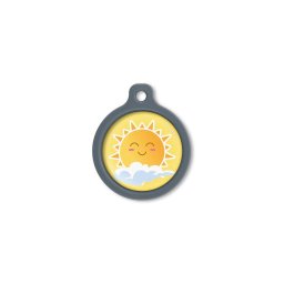 Blucky Sunny Yellow Dog Tag large