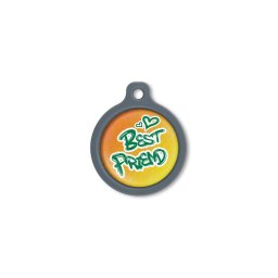 Blucky Graffiti Orange Dog Tag large