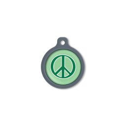 Blucky Graffiti Turquoise Green Dog Tag large