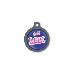 Blucky Graffiti Dark Blue Dog Tag large