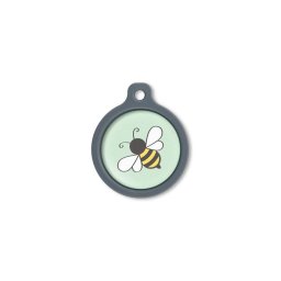 Blucky Bee Lime Green Dog Tag large